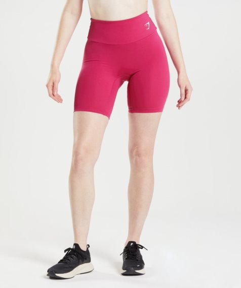 Women's Gymshark Training Cycling Shorts Pink | NZ 4TAWNO